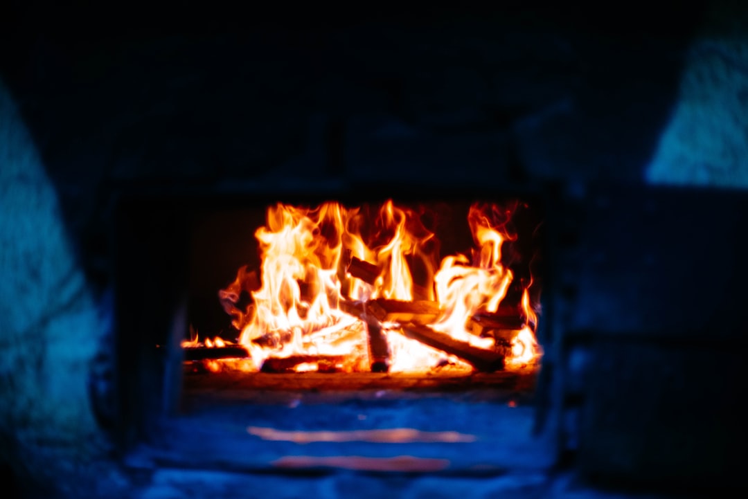 Photo Fireplace, logs